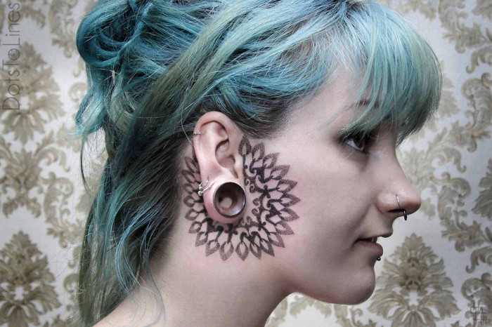 Geometric Mandala Tattoo by Chaim Machlev DotsToLines