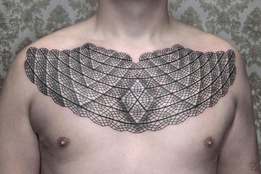 Geometric Line Tattoos 12